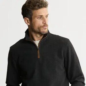 Wool blend pullover quarter zip Men's